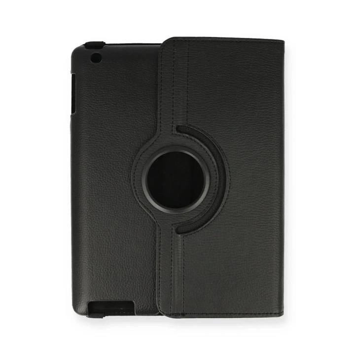 Mey İthalat®   iPad 4 9.7 Kılıf 360 Tablet Deri Kılıf - Siyah