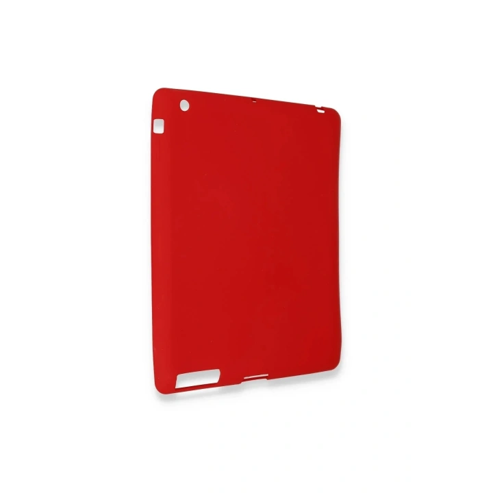 Mey İthalat®  iPad 4 9.7 Kılıf Evo Tablet Silikon - Kırmızı