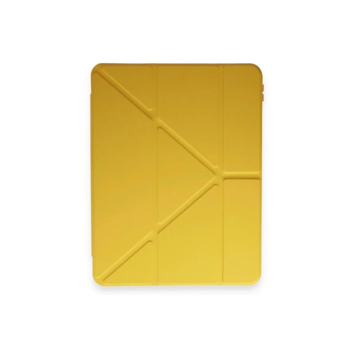 Mey İthalat®  iPad Pro 11 (2018) Kılıf Kalemlikli Mars Tablet Kılıfı - Açık Sarı