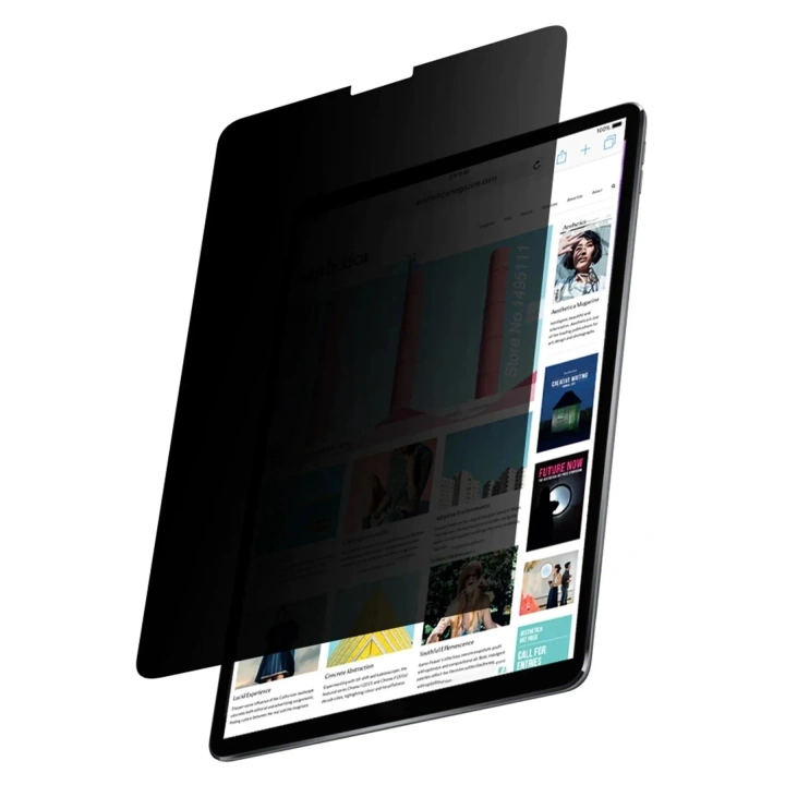 Mey İthalat®  iPad Pro 12.9 (2021) Tablet Hayalet Full Glue Ekran Koruyucu