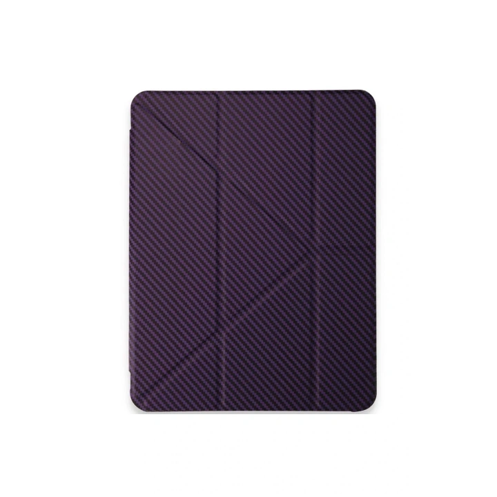 Mey İthalat®  iPad Pro 13 (2024) Kılıf Color Karbon Tablet Kılıfı - Derin Mor