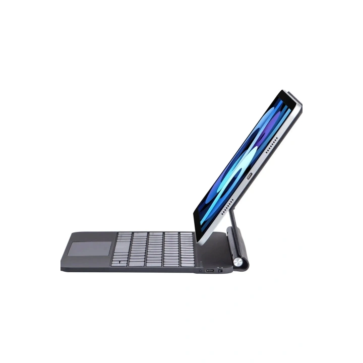 Mey İthalat®  iPad Pro 13 (2024) Kılıf X9P Magic Manyetik Klavyeli Tablet Kılıfı - Siyah