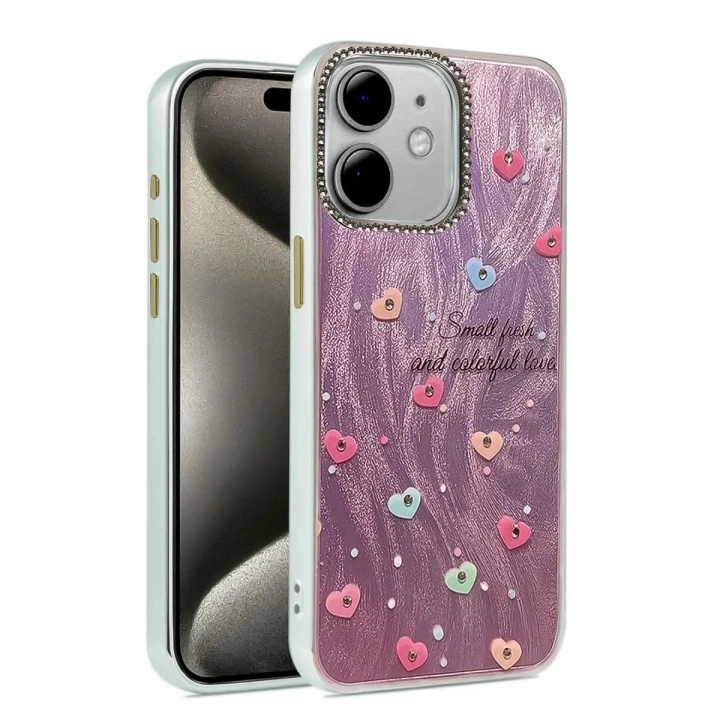 Mey İthalat®  iPhone 11 Kılıf Blade Aynalı Desenli Kapak - Desen 8