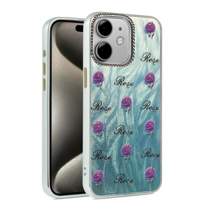 Mey İthalat®  iPhone 11 Kılıf Blade Aynalı Desenli Kapak - Desen 9