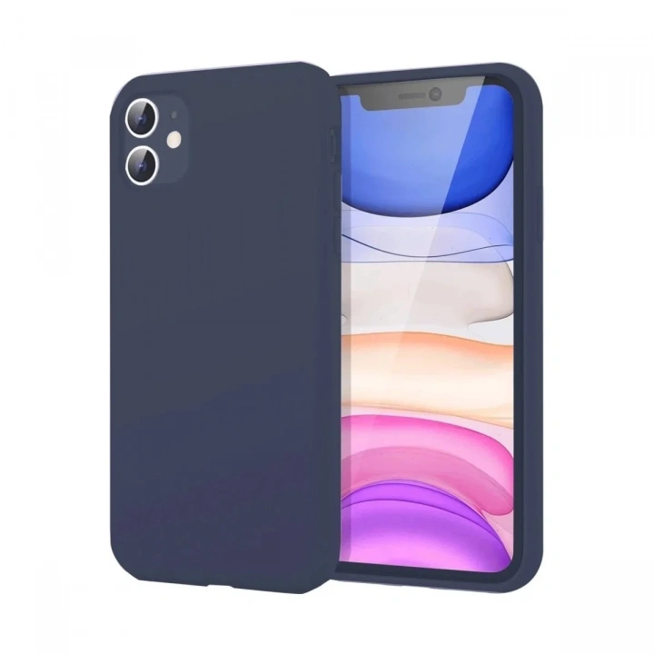Mey İthalat®  iPhone 11 Kılıf First Silikon - Lacivert