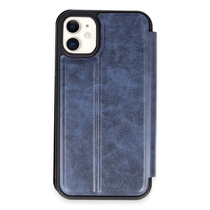 Mey İthalat®  iPhone 11 Kılıf Flip Cover - Lacivert