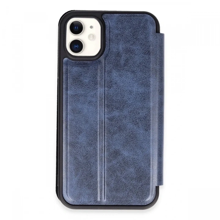 Mey İthalat®  iPhone 11 Kılıf Flip Cover - Lacivert