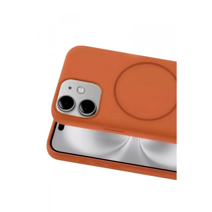 Mey İthalat®   iPhone 11 Kılıf Jully Magsafe Kapak - Turuncu