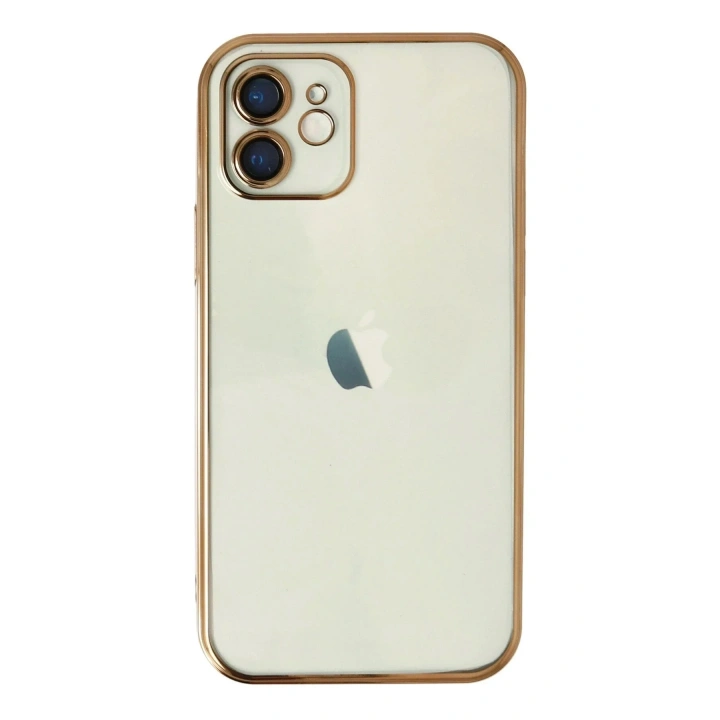 Mey İthalat®  iPhone 11 Kılıf  Lensli Silikon - Gold