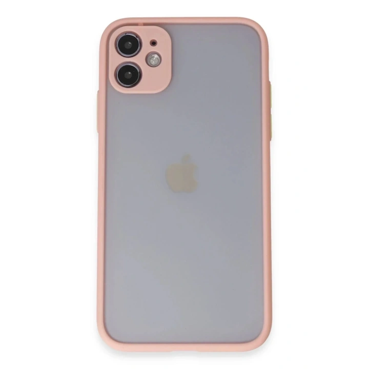 Mey İthalat®  iPhone 11 Kılıf Montreal Silikon Kapak - Pembe