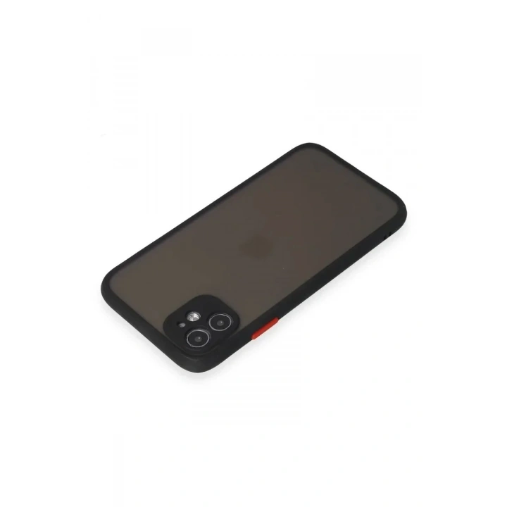 Mey İthalat®  iPhone 11 Kılıf Montreal Silikon Kapak - Siyah