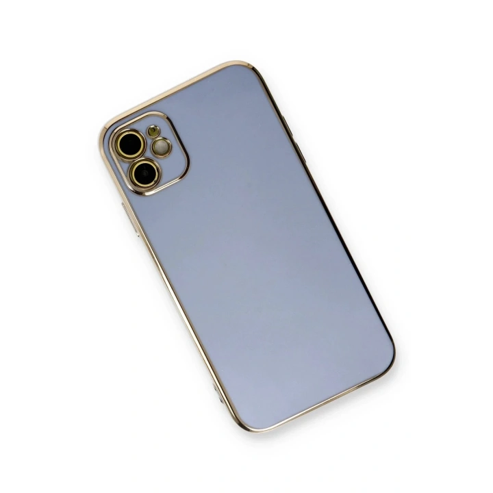 Mey İthalat®  iPhone 11 Kılıf Volet Silikon - Mavi