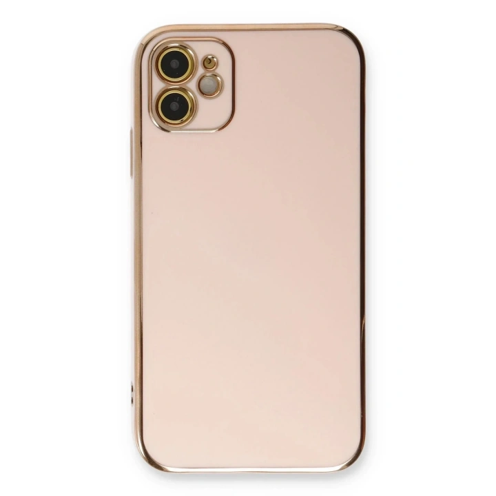 Mey İthalat®  iPhone 11 Kılıf Volet Silikon - Pembe