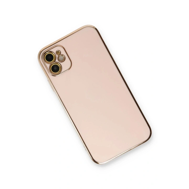 Mey İthalat®  iPhone 11 Kılıf Volet Silikon - Pembe