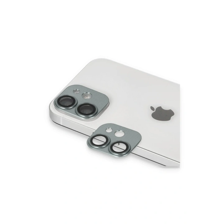 Mey İthalat®  iPhone 11 Pers Alüminyum Kamera Lens - Yeşil