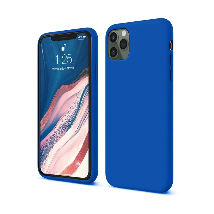 Mey İthalat®  iPhone 11 Pro Kılıf First Silikon - Mavi