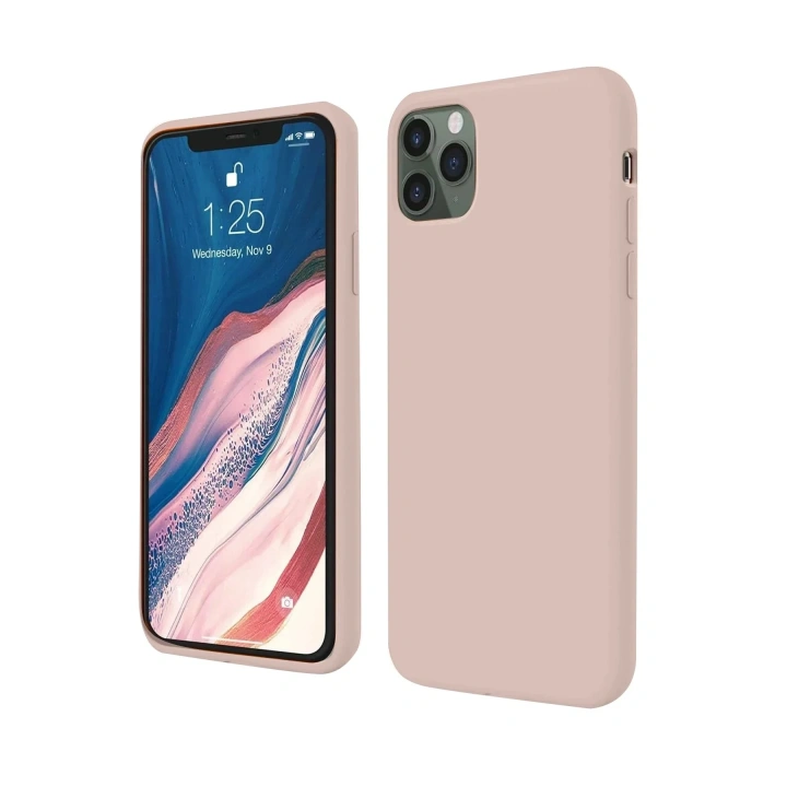 Mey İthalat®  iPhone 11 Pro Kılıf First Silikon - Rose Gold