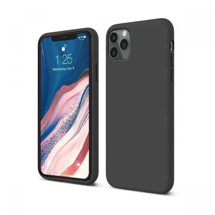 Mey İthalat®  iPhone 11 Pro Kılıf First Silikon - Siyah