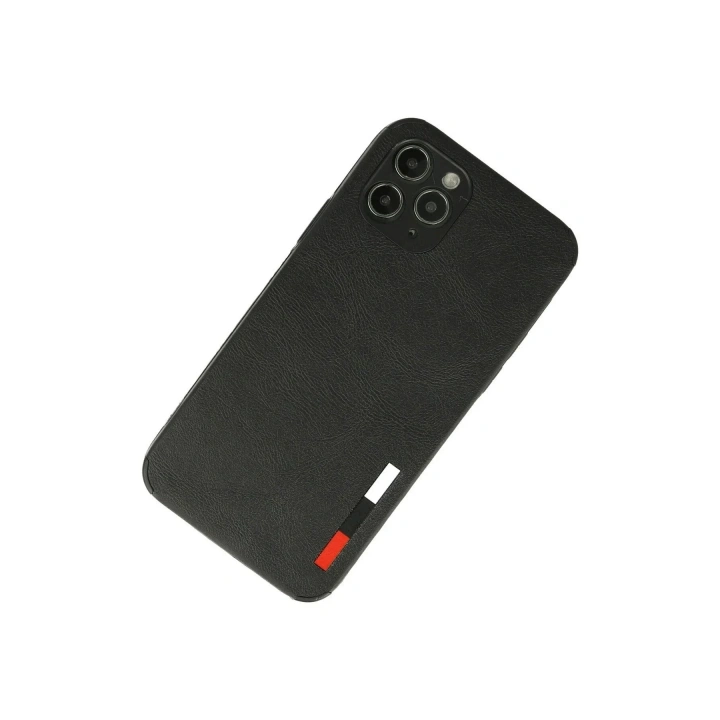 Mey İthalat®  iPhone 11 Pro Kılıf Loop Deri Silikon - Siyah