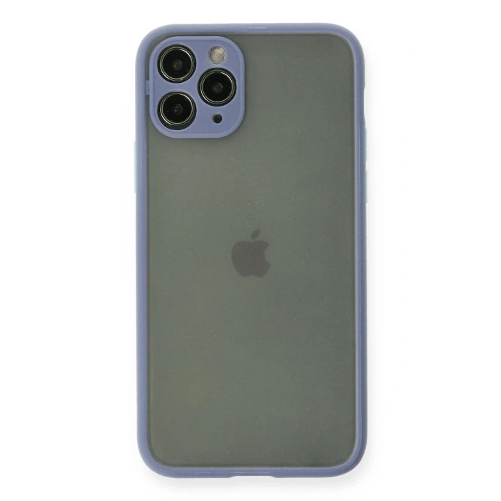 Mey İthalat®  iPhone 11 Pro Kılıf Montreal Silikon Kapak - Gri