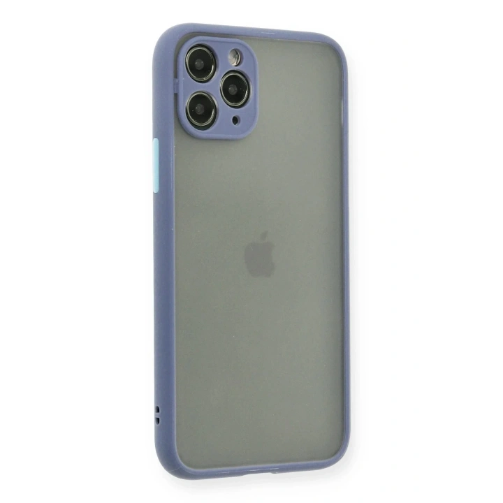 Mey İthalat®  iPhone 11 Pro Kılıf Montreal Silikon Kapak - Gri