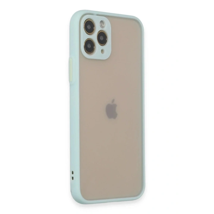 Mey İthalat®  iPhone 11 Pro Kılıf Montreal Silikon Kapak - Turkuaz