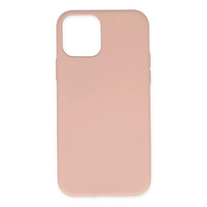 Mey İthalat®  iPhone 11 Pro Kılıf Nano içi Kadife Silikon - Pudra