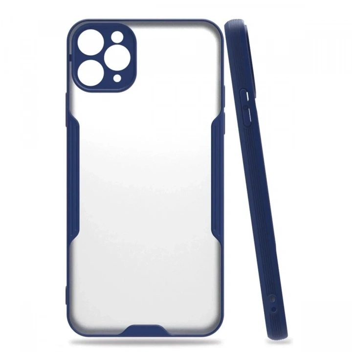 Mey İthalat®  iPhone 11 Pro Kılıf Platin Silikon - Lacivert