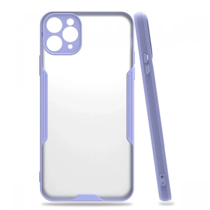 Mey İthalat®  iPhone 11 Pro Kılıf Platin Silikon - Lila