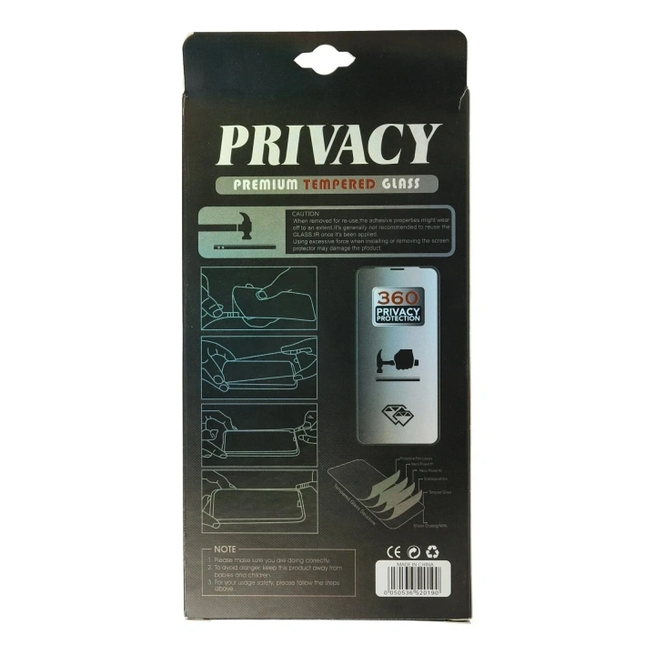 Mey İthalat®  iPhone 11 Pro Max 34D Hayalet Izgaralı Cam