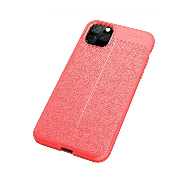 Mey İthalat®  iPhone 11 Pro Max Kılıf Auto Focus Kapak - Kırmızı