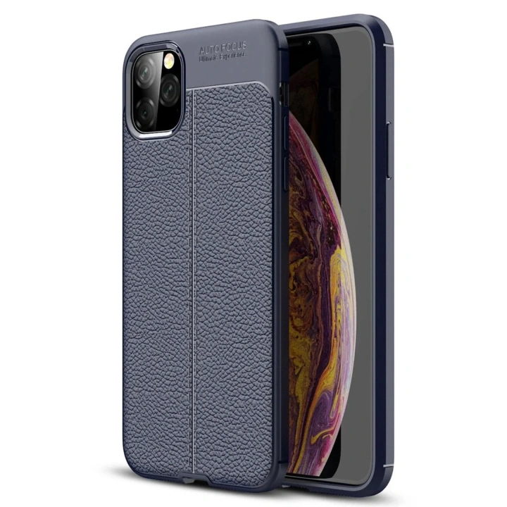 Mey İthalat®  iPhone 11 Pro Max Kılıf Auto Focus Kapak - Lacivert