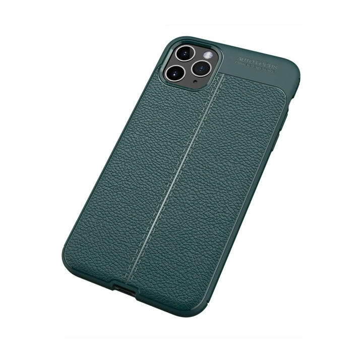 Mey İthalat®  iPhone 11 Pro Max Kılıf Auto Focus Kapak - Yeşil