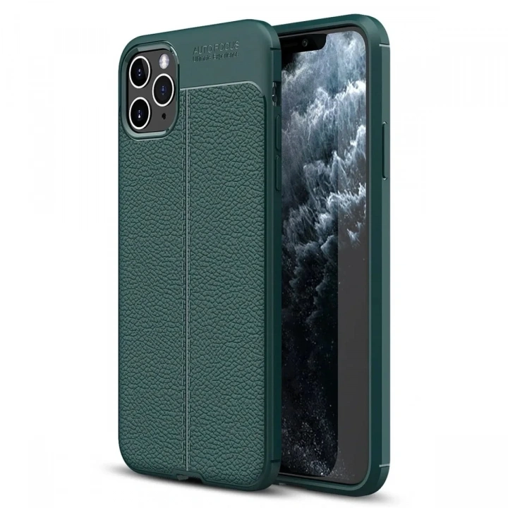Mey İthalat®  iPhone 11 Pro Max Kılıf Auto Focus Kapak - Yeşil