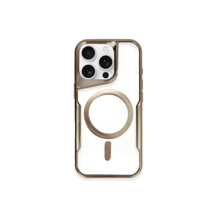 Mey İthalat®  iPhone 11 Pro Max Kılıf Boyi Magsafe Silikon Kapak - Kahverengi