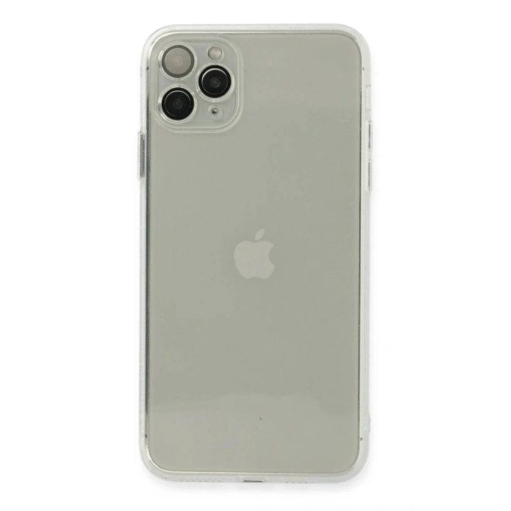 Mey İthalat®  iPhone 11 Pro Max Kılıf Fly Lens Silikon - Şeffaf