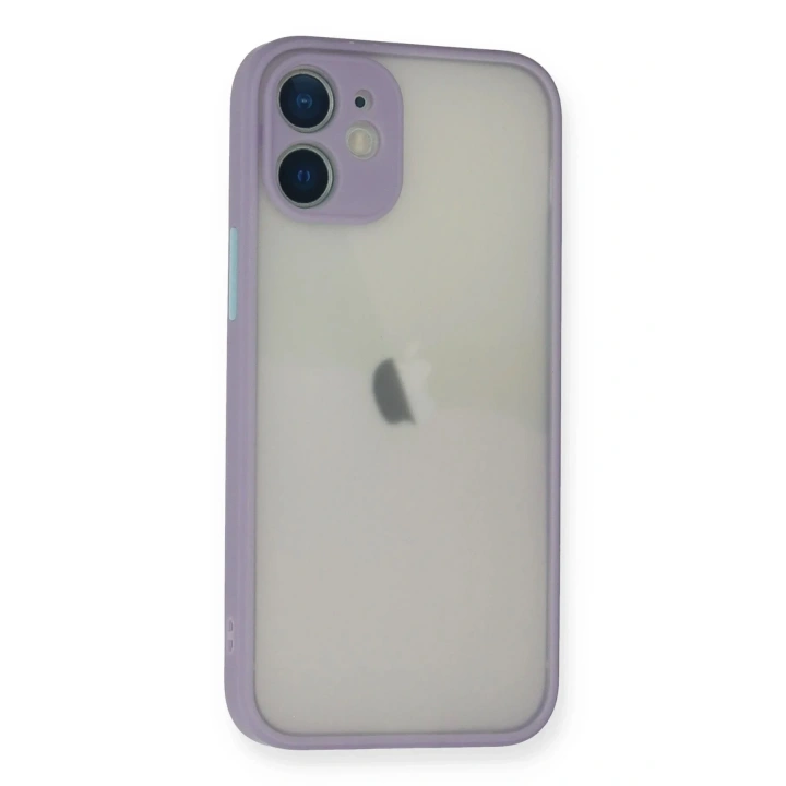 Mey İthalat®  iPhone 11 Pro Max Kılıf Montreal Silikon Kapak - Mor