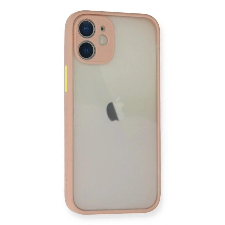 Mey İthalat®  iPhone 11 Pro Max Kılıf Montreal Silikon Kapak - Pembe