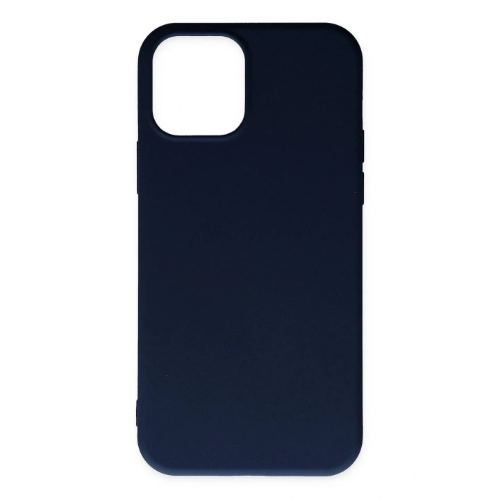 Mey İthalat®  iPhone 11 Pro Max Kılıf Nano içi Kadife Silikon - Lacivert