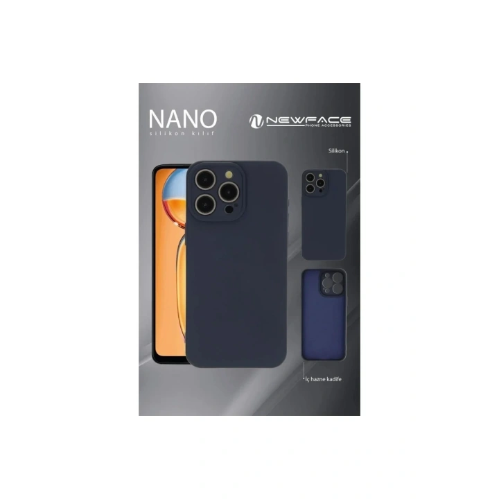 Mey İthalat®  iPhone 11 Pro Max Kılıf Nano içi Kadife Silikon - Mavi