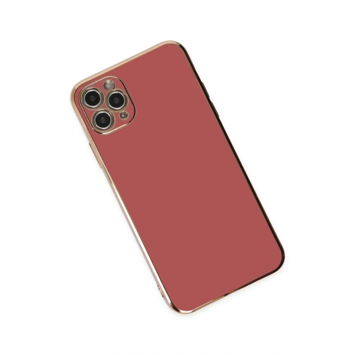 Mey İthalat®  iPhone 11 Pro Max Kılıf Volet Silikon - Kırmızı