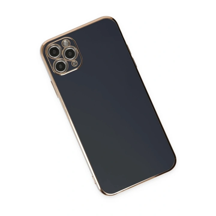 Mey İthalat®  iPhone 11 Pro Max Kılıf Volet Silikon - Siyah