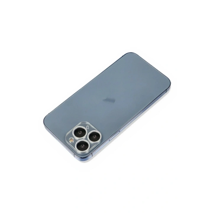 Mey İthalat®  iPhone 11 Pro Max Shine Kamera Lens Koruma Cam - Gümüş