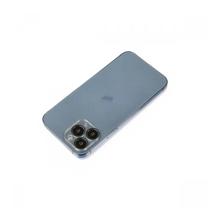 Mey İthalat®  iPhone 11 Pro Max Shine Kamera Lens Koruma Cam - Siyah