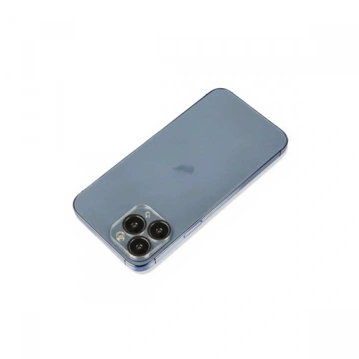 Mey İthalat®  iPhone 11 Pro Max Shine Kamera Lens Koruma Cam - Siyah