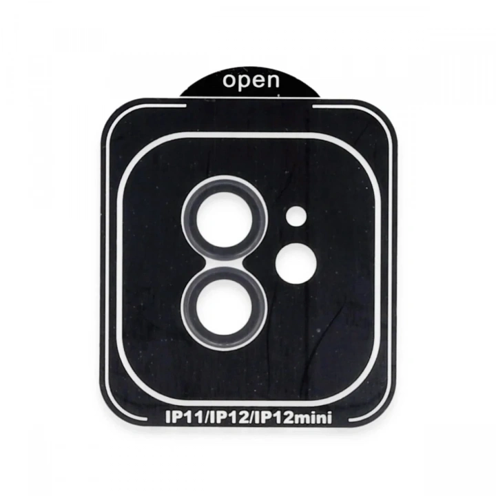 Mey İthalat®  iPhone 11 PVD Metal Kamera Lens - Siyah