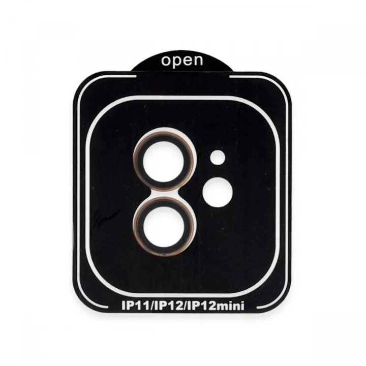 Mey İthalat®  iPhone 11 PVD Metal Kamera Lens - Turuncu