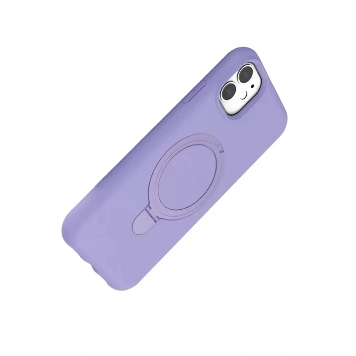 Mey İthalat®   iPhone 11 Regal Magsafe Standlı Kapak - Lila