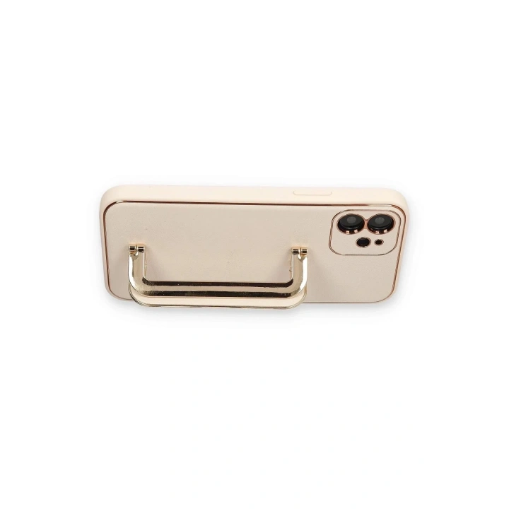 Mey İthalat®  iPhone 12 Kılıf Coco Elit Kapak - Gold