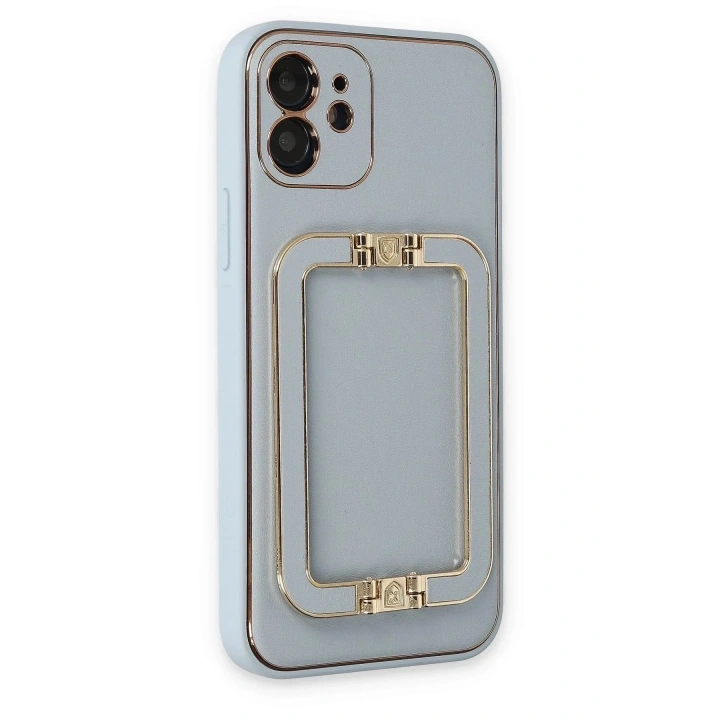 Mey İthalat®  iPhone 12 Kılıf Coco Elit Kapak - Turkuaz
